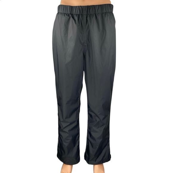 Columbia Men's Black Elastic Waist Straight Windbreaker Trousers Sweatpants L - Picture 1 of 4